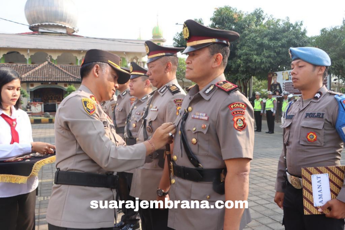Kapolres Jembrana Pimpin Upacara Serah Terima Jabatan, Lima Pejabat Utama Berganti