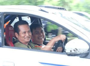 Kembang-Ipat Bangun “Chemistry” saat Jajal Sirkuit Rally Perancak