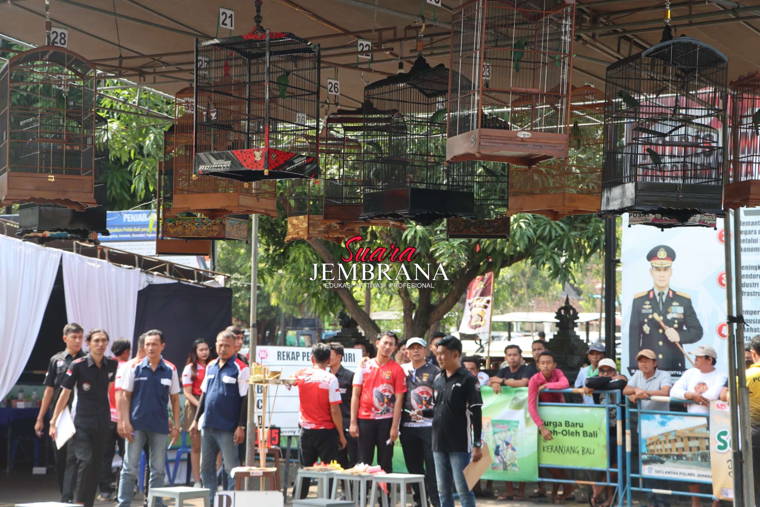 Sukses! Lomba Burung Berkicau Kapolres Cup Jembrana ke-XI Ramaikan Hari Bhayangkara ke-79