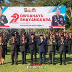 Polres Jembrana Gelar Upacara Bertema “Polri Untuk Masyarakat” di HUT Bayangkara Ke-79