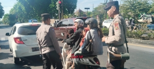 Subsatgas Binluh Ops Patuh Agung 2025 Polres Jembrana Gencar Sosialisasi di Jalan