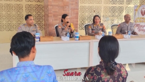 Program Jumat Curhat, Kapolres Jembrana Bahas Kebersihan Hingga KDRT