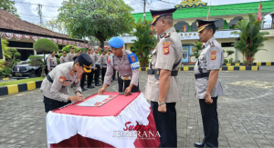 Polres Jembrana Gelar Sertijab Kapolsek Mendoyo