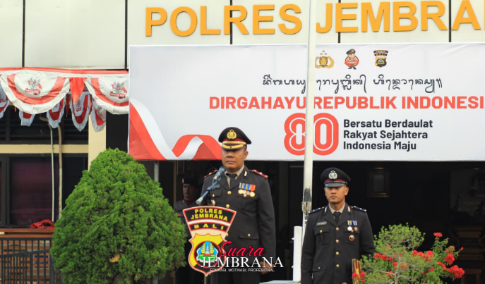 Polres Jembrana Gelar Momentum Peringatan HUT Ke-80 Republik Indonesia