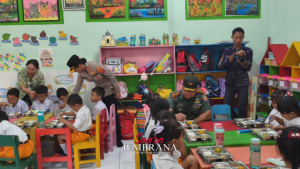 Launching Program Pendistribusian Makan Bergizi Gratis di Aspol Parama Radmila Graha