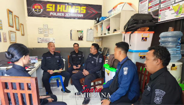 Kedatangan Tim Bidhumas Polda Bali Lakukan Supervisi di Polres Jembrana
