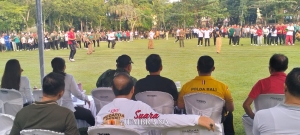 Wakapolres Jembrana Ikuti Olahraga Tri Kreasi Bersama OPD dan Kecamatan se-Kabupaten Jembrana