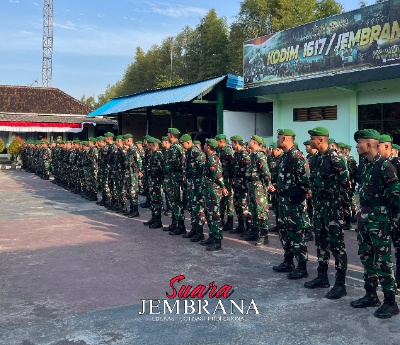 Kodim 1617/Jembrana Gelar Apel Kesiapsiagaan, Antisipasi Dinamika Demo di Jembrana