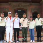 Kembang Terima Obor Api Porprov XVI Bali 2025, Tanda Semangat Sportivitas Membara