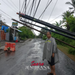 Bhabinkamtibmas Berjibaku Untuk Masyarakat, Akibat Tiang Listrik Roboh