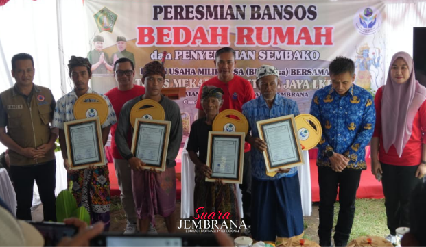 Bupati Resmikan 4 Bedah Rumah Warga Kurang Mampu di Melaya
