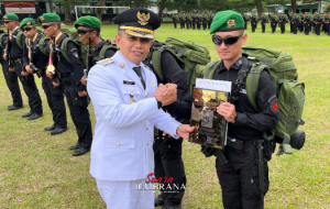 Wabup Ipat Sambut Kedatangan Satgas Yonif 741 Garuda Nusantara Purna Tugas dari Pamtas RI-RDTL