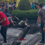 ASN Pemkab Jembrana Gelar Aksi Gotong Royong Cegah Banjir di Civic Center