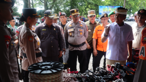 Antisipasi Bencana , Wabup Ipat Ikuti Apel Kesiapsiagaan Hadapi Ancaman Hidrometeorologi