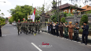 Wabup Ipat Pimpin Serah Terima Pataka dan Surat Sakti I Gusti Ngurah Rai