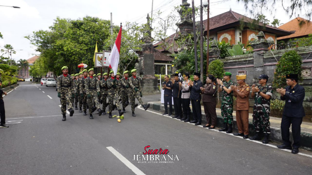 Wabup Ipat Pimpin Serah Terima Pataka dan Surat Sakti I Gusti Ngurah Rai