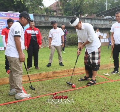 Perdana di Kabupaten Jembrana, Wabub Ipat Buka Turnamen Gateball 2025