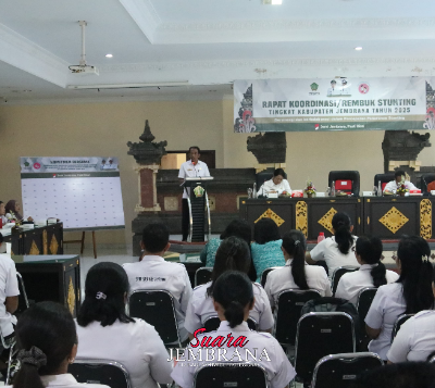 Pencegahan Stunting, Pemkab Jembrana Gelar Rapat Koordinasi Optimalkan Program Percepatan