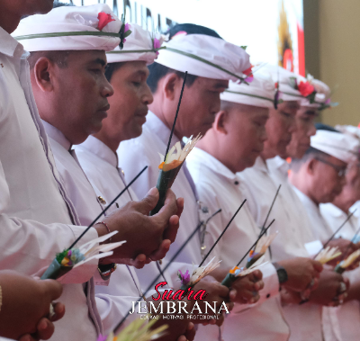 Pengukuhan Prajuru MDA Kecamatan Se-Jembrana Tongak Pengabdian Skala-Niskala