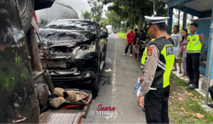 Tiga Kendaraan Terlibat Laka Lantas Beruntun di Jalan Lurus Denpasar – Gilimanuk