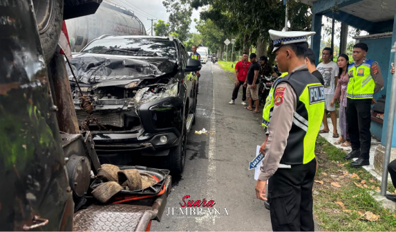 Tiga Kendaraan Terlibat Laka Lantas Beruntun di Jalan Lurus Denpasar – Gilimanuk