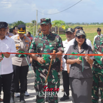 TMMD Ke-127 Rampung, Kolaborasi TNI dan Pemkab Jembrana Percepat Pembangunan Infrastruktur Desa