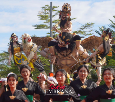 Kreativitas STT Se-Jembrana Bersinar di Lomba Ogoh-Ogoh Masikian Fest 2026