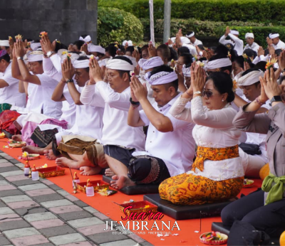 Tawur Agung Kesanga Jembrana 2026: Dipimpin Lima Sulinggih, Harmoni Penyucian Lima Penjuru Alam