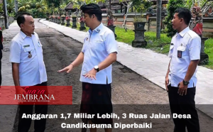Anggaran 1,7 Miliar Lebih, 3 Ruas Jalan Desa Candikusuma Diperbaiki