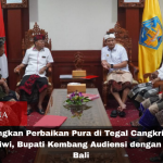Perbaikan Pura di Tegal Cangkring dan Rambut Siwi, Bupati Kembang Audiensi dengan Gubernur Bali