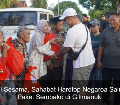 Peduli Sesama, Sahabat Hardtop Negaroa Salurkan Paket Sembako di Gilimanuk