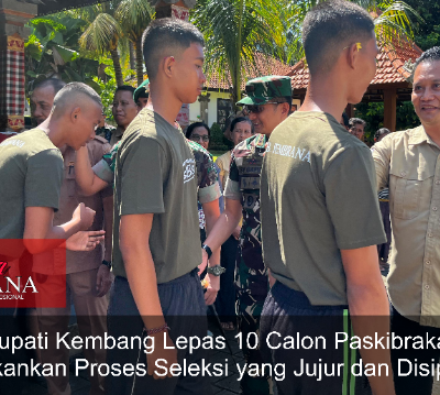 Bupati Kembang Lepas 10 Calon Paskibraka, Tekankan Proses Seleksi yang Jujur dan Disiplin