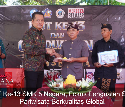 HUT Ke-13 SMK 5 Negara, Fokus Penguatan SDM Pariwisata Berkualitas Global