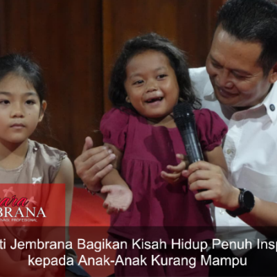 Bupati Jembrana Bagikan Kisah Hidup Penuh Inspirasi Kepada Anak-Anak Kurang Mampu