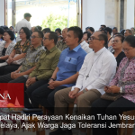 Wabup Ipat Hadiri Perayaan Kenaikan Tuhan Yesus di Sion Melaya, Ajak Warga Jaga Toleransi Jembrana