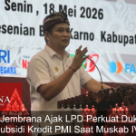 Bupati Jembrana Ajak LPD Perkuat Dukungan Subsidi Kredit PMI Saat Muskab IV