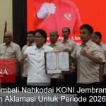 Ipat Kembali Nahkodai KONI Jembrana Usai Terpilih Aklamasi Untuk Periode 2026–2030