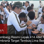 Bupati Kembang, Resmi Lepas 414 Atlet PORJAR Jembrana Target Tembus Lima Besar