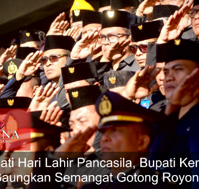 Peringati Hari Lahir Pancasila, Bupati Kembang Gaungkan Semangat Gotong Royong