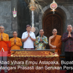 Setengah Abad Vihara Empu Astapaka, Bupati Tandatangani Prasasti dan Serukan Persatuan