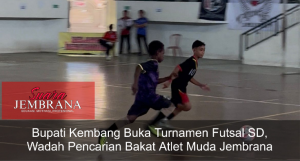 Bupati Kembang Buka Turnamen Futsal SD, Wadah Pencarian Bakat Atlet Muda Jembrana