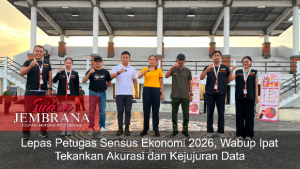 Lepas Petugas Sensus Ekonomi 2026, Wabup Ipat Tekankan Akurasi dan Kejujuran Data