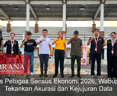 Lepas Petugas Sensus Ekonomi 2026, Wabup Ipat Tekankan Akurasi dan Kejujuran Data