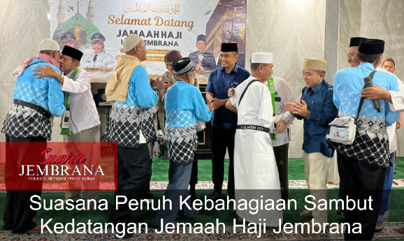 Suasana Penuh Kebahagiaan Sambut Kedatangan Jemaah Haji Jembrana