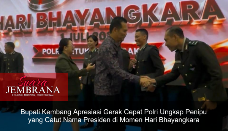 Bupati Kembang Apresiasi Gerak Cepat Polri Ungkap Penipu yang Catut Nama Presiden di Momen Hari Bhayangkara