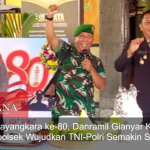 HUT Bhayangkara Ke-80, Danramil Gianyar Kunjungi Mapolsek Wujudkan TNI-Polri Semakin Solid