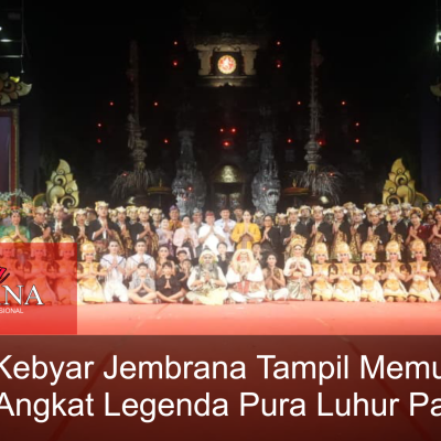Gong Kebyar Jembrana Tampil Memukau di PKB, Angkat Legenda Pura Luhur Pasatan