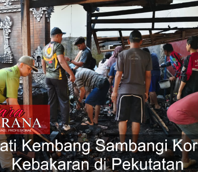 Bupati Kembang Sambangi Korban Kebakaran di Pekutatan