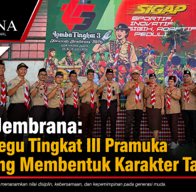 Sekda Jembrana: Lomba Regu Tingkat III Pramuka Jadi Ajang Membentuk Karakter Tangguh