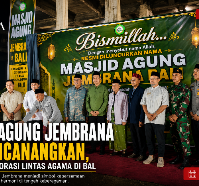 Masjid Agung Jembrana Resmi Dicanangkan, Perkuat Kolaborasi Lintas Agama di Bali
